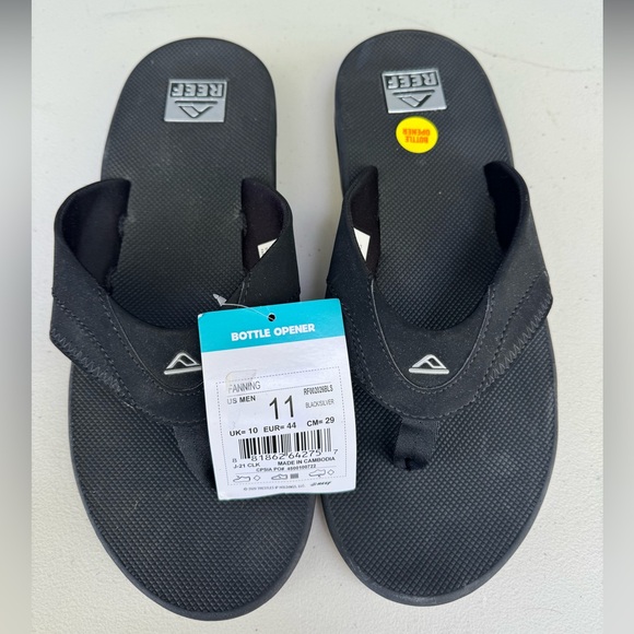 NWT Men’s Reef Fanning Flip Flop with bottle opener - Picture 5 of 8